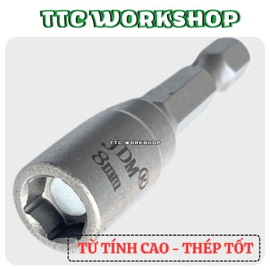 Đầu bắn tôn JDM 8mm nam châm chống trượt, chống ăn mòn, chuôi lục giác 1/4 - Độ bền cao, Giá ưu đãi 71.750₫ 7