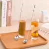 Đầu Bầu Thép Không Gỉ 32cm Đa Năng Dài Tay - Thìa Khuấy Cà Phê, Cocktail - 34.6k 3