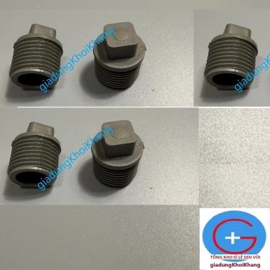 Đầu bịt ren ngoài nhựa 1/2-21 - Nút bấm dây cấp, bền, chống rò rỉ, giá chỉ 10.000đ