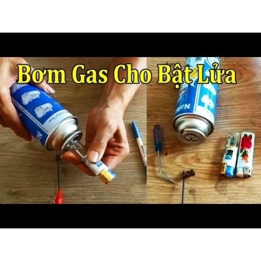 Đầu bơm gas bật lửa 5 đầu - Bơm gas hột quẹt cho bình gas mini, giá chỉ 9.900₫