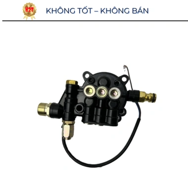Đầu bơm máy rửa xe gia đình H2T – Đầu bơm áp lực có chỉnh áp kèm rơ le điện