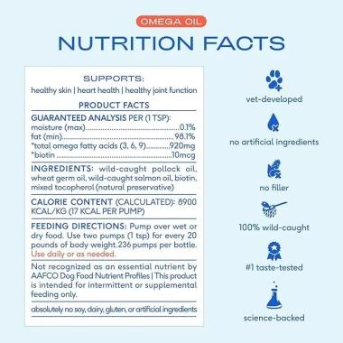 Dầu cá hồi NATIVE PET 236ml Omega-3 - Dưỡng da lông chó mèo, giảm còn 750.000₫