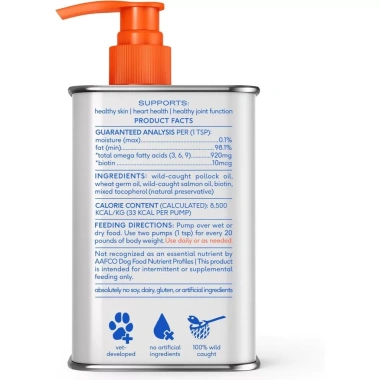 Dầu cá hồi NATIVE PET 236ml Omega-3 - Dưỡng da lông chó mèo, giảm còn 750.000₫