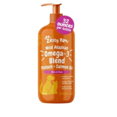 Dầu Cá Hồi ZESTY PAWS 237ml - Dưỡng Da Lông Cho Chó Mèo, Giá Ưu Đãi 519.000₫ USA