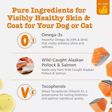 Dầu Cá Hồi ZESTY PAWS 237ml - Dưỡng Da Lông Cho Chó Mèo, Giá Ưu Đãi 519.000₫ USA