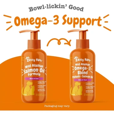 Dầu Cá Hồi ZESTY PAWS 237ml - Dưỡng Da Lông Cho Chó Mèo, Giá Ưu Đãi 519.000₫ USA