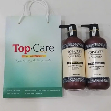 Dầu cặp gội xả TOP CARE 500ml-950ml - Hư tổn, chống gãy rụng, tóc mềm mượt, giá 290k