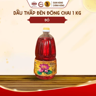Dầu Cát Tường Lưu Ly 1Kg Chai Tròn - Thắp Đèn Thờ Cúng FUSILUNG Giá Ưu Đãi 80.750₫ 10