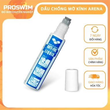 Dầu chống mờ kính bơi ARENA AGL-140E Antifog Liquid – Không hấp hơi, trong suốt, 230k