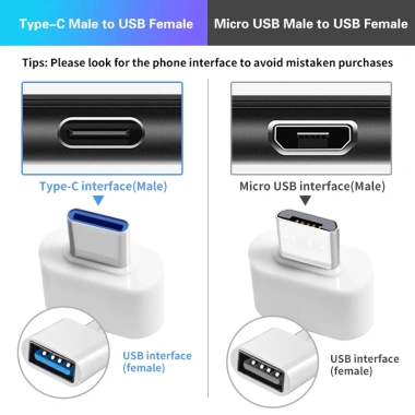 Đầu chuyển đổi Ankndo Micro USB OTG Type C sang USB cho MOGEE - Giá 12.500₫ 5