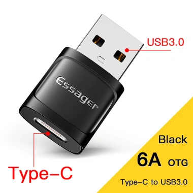 Đầu chuyển đổi Essager USB 3.0 sang Type C - Tốc độ 5Gbps, Giá chỉ 53.900₫ 10
