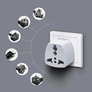 Đầu chuyển đổi ổ cắm du lịch Đà Nẵng 3 chấu sang 2 chấu - Giá chỉ 12.900₫ 2