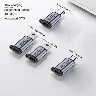 Đầu Chuyển Đổi USB-C sang Micro USB Type-C Hợp Kim - Giá 37.070 đ, Tốc Độ Cao