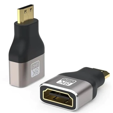 Đầu chuyển Mini/Micro HDMI sang HDMI 4K/8K 60Hz – Tương thích laptop, camera, HDTV, máy quay – Giá 22.000đ