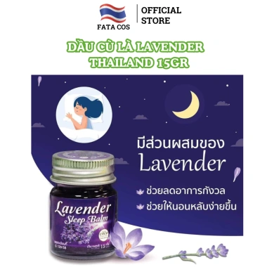 Dầu Cù Là Ngủ Ngon Thái Lan Lavender 15g - Bôi Trước Khi Ngủ, Giảm Căng Thẳng, Giá Ưu Đãi 41.340 3