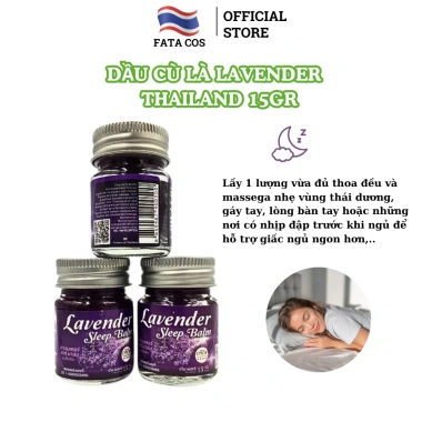 Dầu Cù Là Ngủ Ngon Thái Lan Lavender 15g - Bôi Trước Khi Ngủ, Giảm Căng Thẳng, Giá Ưu Đãi 41.340 4