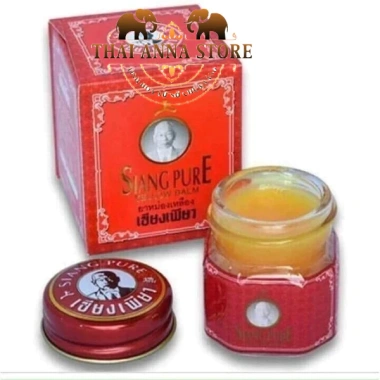 Dầu Cù Là Ông Già Siang Pure Balm 40g Thái Lan - Giảm Đau, 2 Màu Đỏ Trắng, Giá 99k