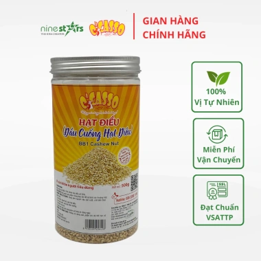 Đầu cuống hạt điều rang mộc OCasso 500g - Mầm điều, mộng điều, cồi điều, giá chỉ 120.000đ