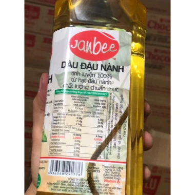 Dầu Đậu Nành Janbee 1l – Nguyên chất thực vật, không cholesterol, chỉ 66.000đ 3 Dầu Đậu Nành Janbee 1l – Nguyên chất thực vật, không cholesterol, chỉ 66.000đ 3