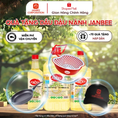 Dầu đậu nành Janbee - Giá ưu đãi 70.000₫, tặng 1 chảo, chất dinh dưỡng cao
