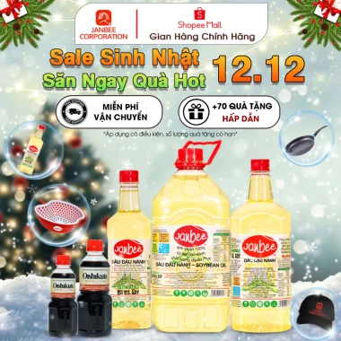 Dầu đậu nành Janbee - Giá ưu đãi 70.000₫, tặng 1 chảo, chất dinh dưỡng cao 2 Dầu đậu nành Janbee - Giá ưu đãi 70.000₫, tặng 1 chảo, chất dinh dưỡng cao 2