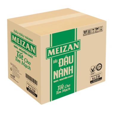 Dầu đậu nành Meizan 2L - Giá gốc 168.910đ, giảm còn 133.000đ, chất lượng cao, thích nấu ăn
