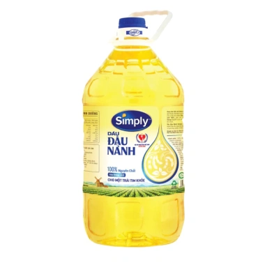 Dầu Đậu Nành Simply 5L - Nguyên chất, giàu protein, giá chỉ 260.720₫, giảm 22%