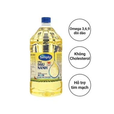 Dầu Đậu Nành Symply 2L (2 chai 1L) – Giá chỉ 139,000đ, chất lượng cao, thơm ngon