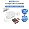 Đầu đọc thẻ đa năng 3 chân cắm cho điện thoại, máy tính, laptop - Giá ưu đãi 205k