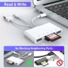 Đầu đọc thẻ nhớ 5 trong 1 USB OTG: chuyển đổi nhanh, hỗ trợ SD, microSD, TF, CF, MMC, giá 145.000 VND 3