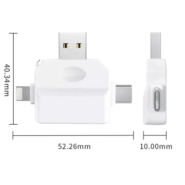 Đầu đọc thẻ nhớ đa năng SD/TF 3 trong 1 - Type C, USB, Lightning, Micro USB cho điện thoại, laptop, PC Giá chỉ 184.000₫ 5