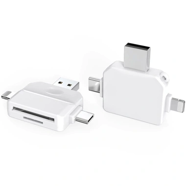 Đầu đọc thẻ nhớ đa năng SD/TF 3 trong 1 - Type C, USB, Lightning, Micro USB cho điện thoại, laptop, PC Giá chỉ 184.000₫ 6