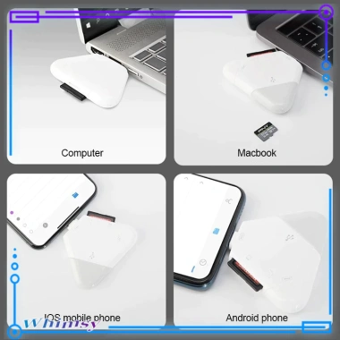 Đầu đọc thẻ nhớ đa năng SD/TF 3 trong 1 - Type C, USB, Lightning, Micro USB cho điện thoại, laptop, PC Giá chỉ 184.000₫ 7