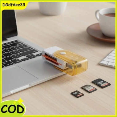 Đầu đọc thẻ nhớ USB 4 trong 1 tốc độ cao, hỗ trợ MS, MS‑PRO, TF, Micro SD - 26.700₫
