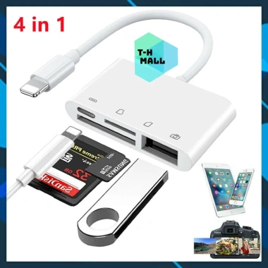 Đầu đọc thẻ SD TF MicroSD OTG USB – Sạc & truyền dữ liệu cho iPhone X, 11‑14, giá ưu đãi 59.000đ