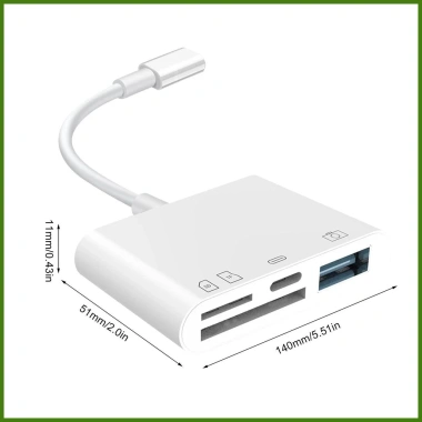 Đầu đọc thẻ SD TF MicroSD OTG USB – Sạc & truyền dữ liệu cho iPhone X, 11‑14, giá ưu đãi 59.000đ 9 Đầu đọc thẻ SD TF MicroSD OTG USB – Sạc & truyền dữ liệu cho iPhone X, 11‑14, giá ưu đãi 59.000đ 9