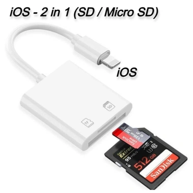 Đầu đọc thẻ SD TF MicroSD OTG USB – Sạc & truyền dữ liệu cho iPhone X, 11‑14, giá ưu đãi 59.000đ 10 Đầu đọc thẻ SD TF MicroSD OTG USB – Sạc & truyền dữ liệu cho iPhone X, 11‑14, giá ưu đãi 59.000đ 10