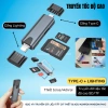 Đầu đọc thẻ TF/SD 2in1 tốc độ cao – Cổng TYPE-C & Lightning, hỗ trợ đa thiết bị, giá chỉ 169.000₫