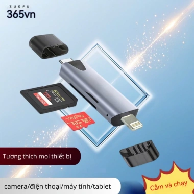 Đầu đọc thẻ TF/SD 2in1 tốc độ cao – Cổng TYPE-C & Lightning, hỗ trợ đa thiết bị, giá chỉ 169.000₫ 4