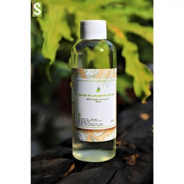 Dầu dừa ép lạnh nguyên chất 100ml - Tinh dầu hữu cơ sinh dược 100% tự nhiên, chỉ 45.000đ