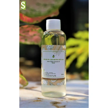 Dầu dừa ép lạnh nguyên chất 100ml - Tinh dầu hữu cơ sinh dược 100% tự nhiên, chỉ 45.000đ