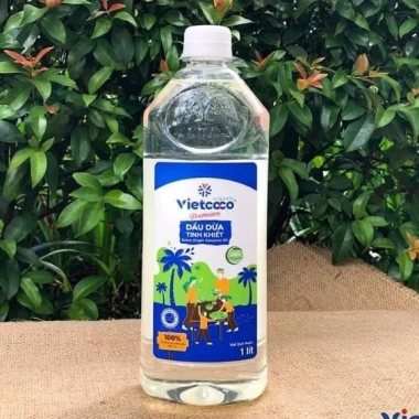 Dầu Dừa Hữu Cơ Organic Vietcoco Nguyên Chất 1L - 500ml Dưỡng Da Tóc Giá ưu đãi 75.000 VND 4 Dầu Dừa Hữu Cơ Organic Vietcoco Nguyên Chất 1L - 500ml Dưỡng Da Tóc Giá ưu đãi 75.000 VND 4