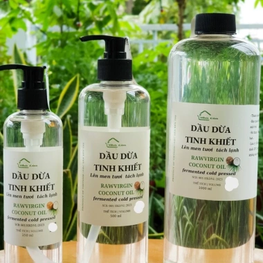 Dầu Dừa Lên Men Nhà Lúa – Nấu Ăn, Uống, Detox Thải Độc, Ép Lạnh Tự Nhiên