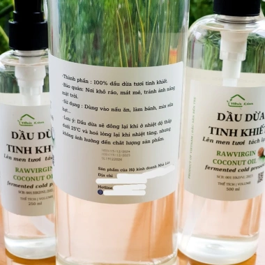 Dầu Dừa Lên Men Nhà Lúa – Nấu Ăn, Uống, Detox Thải Độc, Ép Lạnh Tự Nhiên
