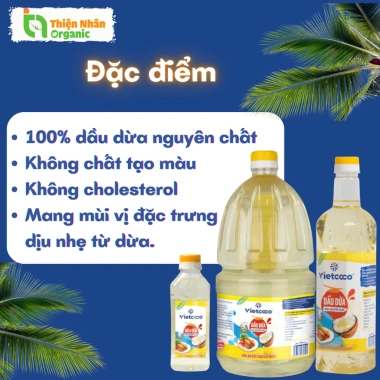 Dầu Dừa Nấu Ăn Nguyên Chất VIETCOCO - Cooking Oil Giá 118k Giảm Giá Đến 20% 2 Dầu Dừa Nấu Ăn Nguyên Chất VIETCOCO - Cooking Oil Giá 118k Giảm Giá Đến 20% 2
