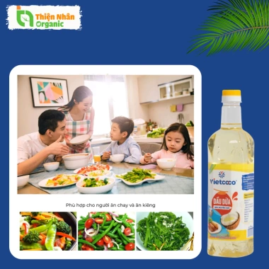 Dầu Dừa Nấu Ăn Nguyên Chất VIETCOCO - Cooking Oil Giá 118k Giảm Giá Đến 20%