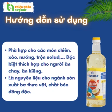 Dầu Dừa Nấu Ăn Nguyên Chất VIETCOCO - Cooking Oil Giá 118k Giảm Giá Đến 20%