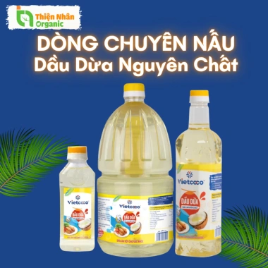 Dầu Dừa Nấu Ăn Nguyên Chất VIETCOCO - Cooking Oil Giá 118k Giảm Giá Đến 20% 6 Dầu Dừa Nấu Ăn Nguyên Chất VIETCOCO - Cooking Oil Giá 118k Giảm Giá Đến 20% 6