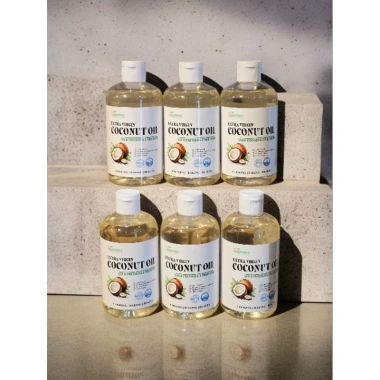 Dầu Dừa Nguyên Chất Ép Lạnh 500ml - Extra Virgin, Không Tinh Dầu, HACCP, 50.000₫