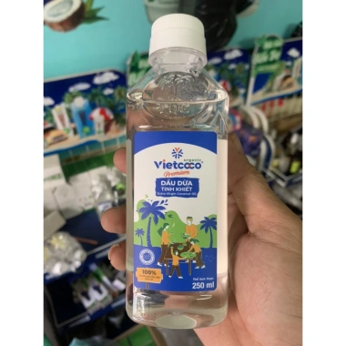 Dầu dừa nguyên chất Organic VIETCOCO 1L/500ml/250ml/130ml - Dưỡng da, tóc, ăn, giảm còn 79.000 VND